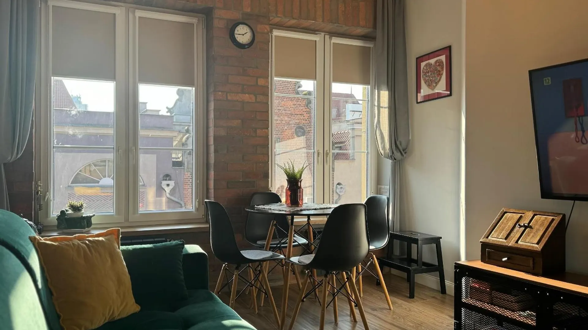 Apartament Zielony Lub Bursztynowy Z Parkingiem Stare Miasto 格但斯克 公寓